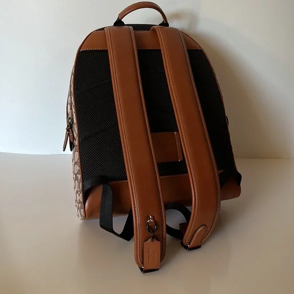 NWT Coach X Tom Wesselmann Charter Backpack Signature Textile Jacquard Purse Bag - Picture 9 of 12